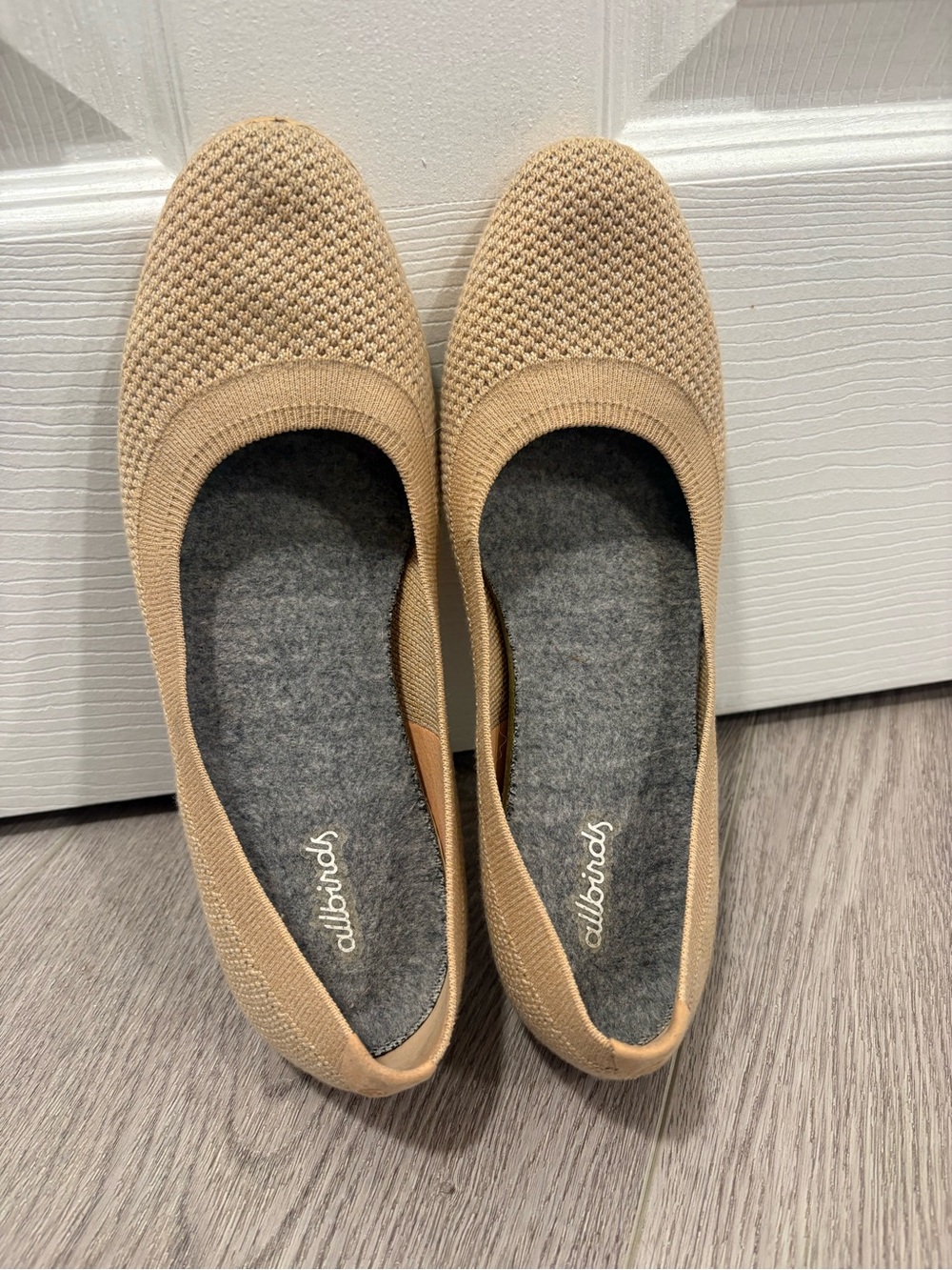 allbirds Women’s Beige Knit Ballet Flat
